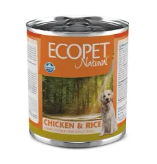 Farmina Ecopet Natural консервы с курицей и рисом для собак