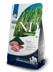 Farmina N&D Spirulina Medium & Maxi з ягням, спіруліною та ягодами годжі для собак середніх та великих порід