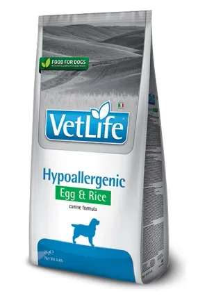 Farmina Vet Life Hypoallergenic с яйцом и рисом для собак при пищевой аллергии