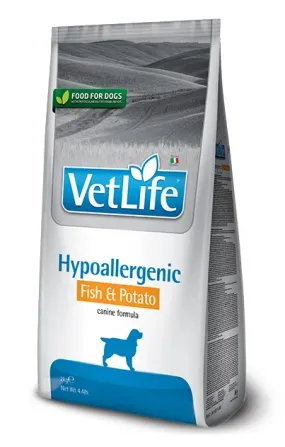 Farmina Vet Life Hypoallergenic с рыбой и картофелем для собак при пищевой аллергии