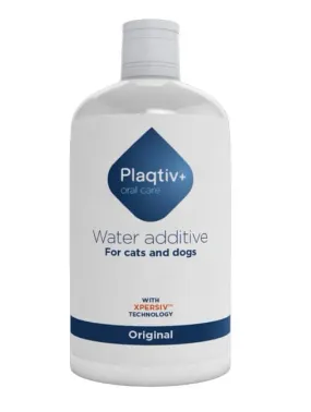 Ecuphar Plaqtiv+ Water Additive добавка в воду для борьбы с зубным налетом у собак и кошек 500 мл
