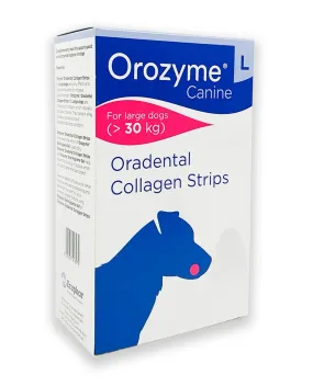 Ecuphar Orozyme Oradental Collagen Strips L жевательные полоски для гигиены полости рта собак больших пород