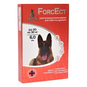 ModeS ForcEct протипаразитарні краплі для собак та цуценят від 20 до 30 кг, 6 мл