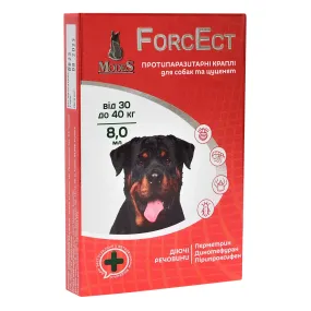 ModeS ForcEct протипаразитарні краплі для собак та цуценят від 30 до 40 кг, 8 мл