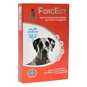 ModeS ForcEct протипаразитарні краплі для собак та цуценят від 40 до 60 кг, 10 мл