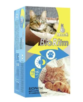 Modes BioRitm вітамінно-мінеральний комплекс для котів зі смаком курки