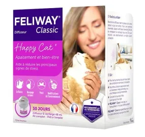 Ceva Feliway Classic дифузор і змінний блок із заспокійливим засобом для котів під час стресу