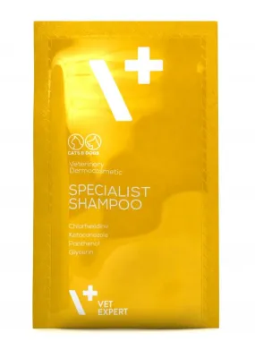 VetExpert Specialist Shampoo антибактериальный противогрибковый шампунь для кошек и собак (саше 20x15мл)