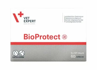 VetExpert BioProtect харчова добавка для котів і собак із порушеною шлунково-кишковою мікрофлорою