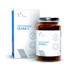 VetExpert VetoSkin Ultra харчова добавка для комплексної підтримки і регенерації шкіри і шерсті у котів і собак