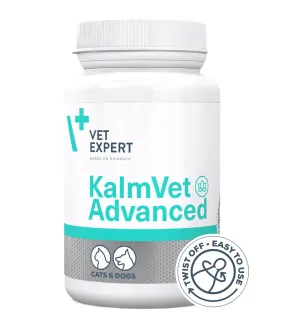 VetExpert KalmVet Advanced харчова добавка для зниження симптомів стресу у котів і собак