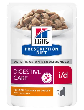 Hill's Prescription Diet i/d шматочки з куркою для догляду за травленням котів, пауч