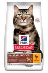 Hill's Science Plan Mature Adult 7+ Haiball Indoor з куркою для зменшення утворення грудочок шерсті у шлунку зрілих котів від 7 років