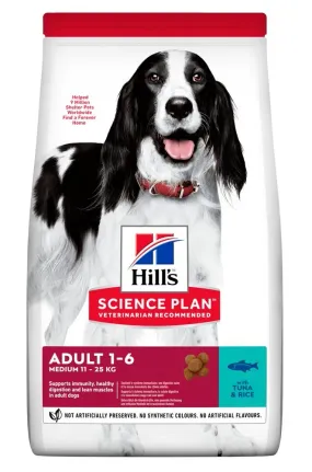 Hill's Science Plan Adult Medium Breed с тунцем и рисом для собак средних пород