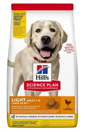 Hill's Science Plan Adult Light Large Breed з куркою для схильних до зайвої ваги собак великих порід