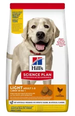 Hill's Science Plan Adult Light Large Breed с курицей для подверженных лишнему весу собак больших пород