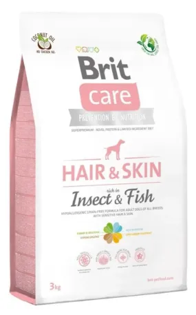 Brit Care Dog Insect Fish корм для собак с насекомыми и рыбой для кожи и шерсти