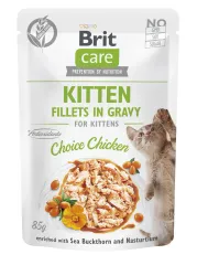 Brit Care Fillets in Gravy Choice Chicken филе в соусе с курицей для котят, пауч