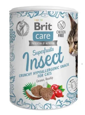 Brit Care Cat Snack Superfruits Insect ласощі з комахами для котів