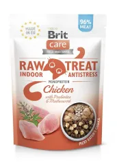 Brit Raw Treat Indoor & Antistress Freeze-dried лакомство для уменьшения стресса с курицей для кошек