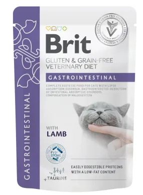 Brit GF VetDiet Gastrointestinal влажный корм с ягненком для кошек