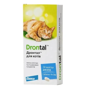 Elanco (Bayer) Drontal таблетки від глистів для котів