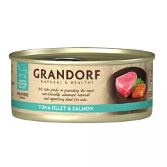 Grandorf Tuna Fillet & Salmon вологий корм з філе тунця та лососем для котів